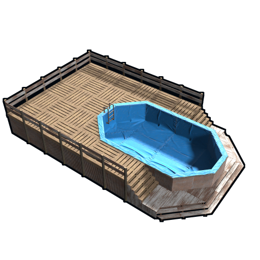 Каркасный бассейн в Rust — характеристики и крафт