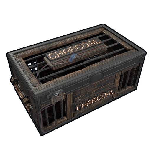 Большой деревянный ящик (Уголь) в Rust — характеристики и крафт