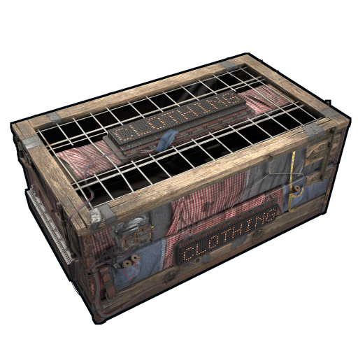 Большой деревянный ящик (Одежда) в Rust — характеристики и крафт