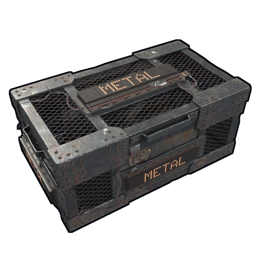 Большой деревянный ящик (Металл) в Rust — характеристики и крафт