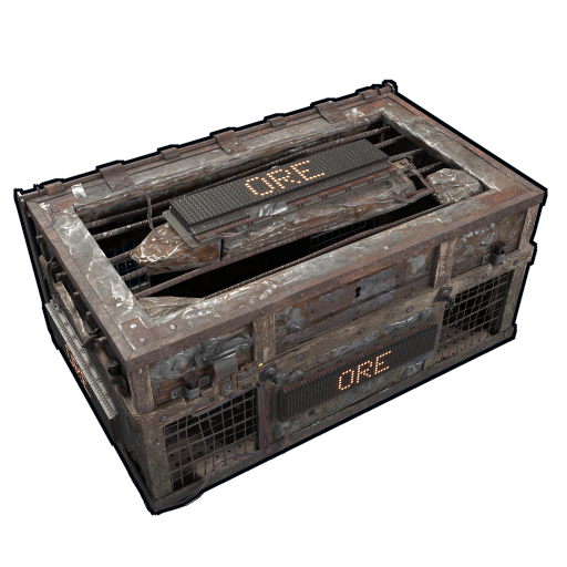 Большой деревянный ящик (Руда) в Rust — характеристики и крафт