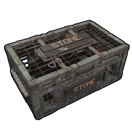 Большой деревянный ящик (Камень) в Rust — характеристики и крафт