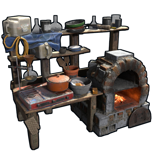 Кулинарный стол в Rust — характеристики и крафт