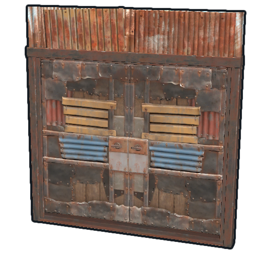 Двойная металлическая дверь в Rust — характеристики и крафт