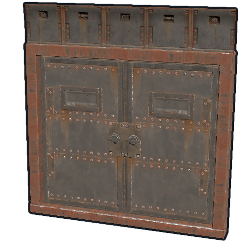 Бронированная двойная дверь в Rust — характеристики и крафт