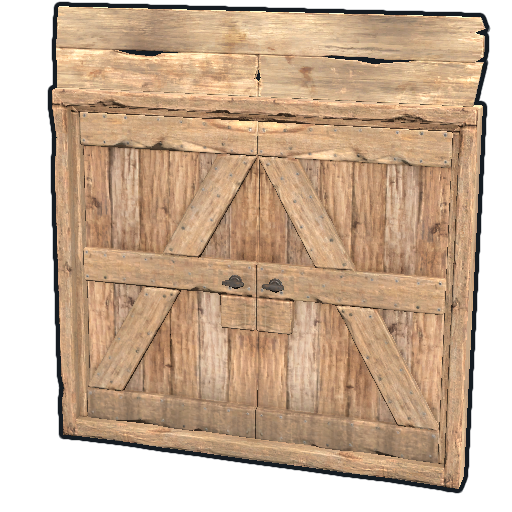 Двойная деревянная дверь в Rust — характеристики и крафт