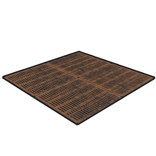 Напольная решетка в Rust — характеристики и крафт
