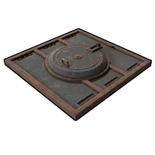 Бронированный люк с лестницей в Rust — характеристики и крафт