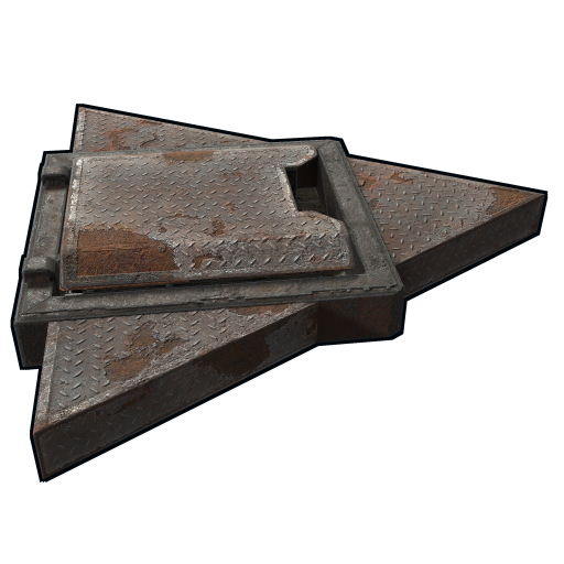 Треугольный люк с лестницей в Rust — характеристики и крафт