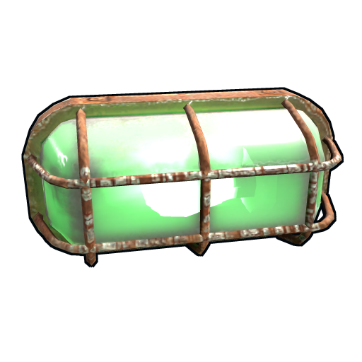 Зеленый индустриальный настенный светильник в Rust — характеристики и крафт