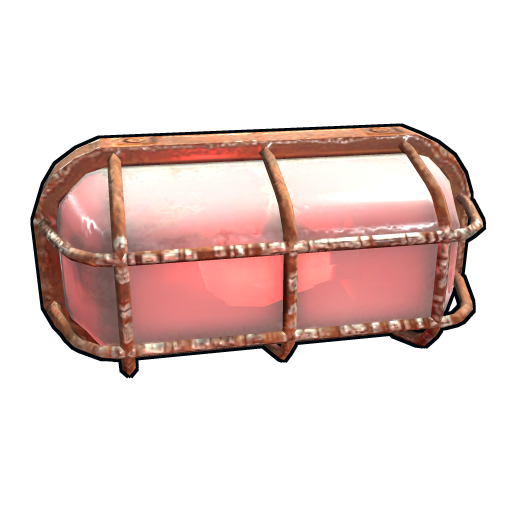 Красный индустриальный настенный светильник в Rust — характеристики и крафт