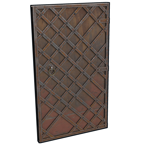 Средневековая двойная металлическая дверь в Rust — характеристики и крафт