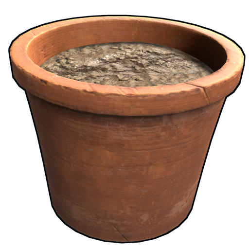 Одиночный цветочный горшок в Rust — характеристики и крафт