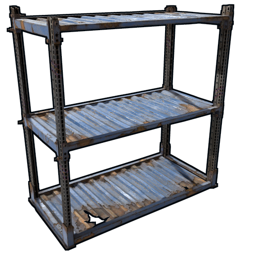 Кустарный промышленный стеллаж в Rust — характеристики и крафт