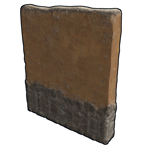 Высокая внешняя саманная стена в Rust — характеристики и крафт