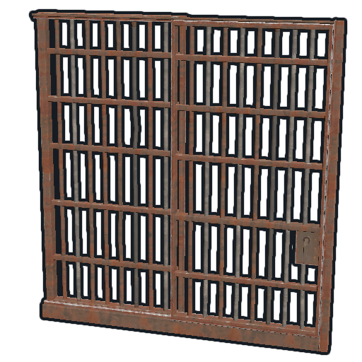 Тюремная решетчатая дверь в Rust — характеристики и крафт