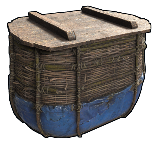 Плетеная корзина-бочка в Rust — характеристики и крафт